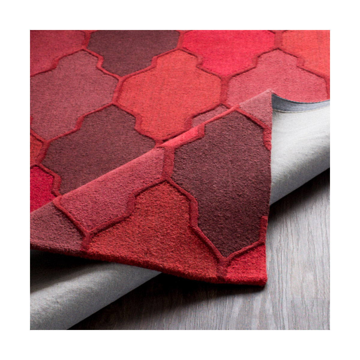 Pollack 108 X 72 inch Cherry Indoor Area Rug, Rectangle