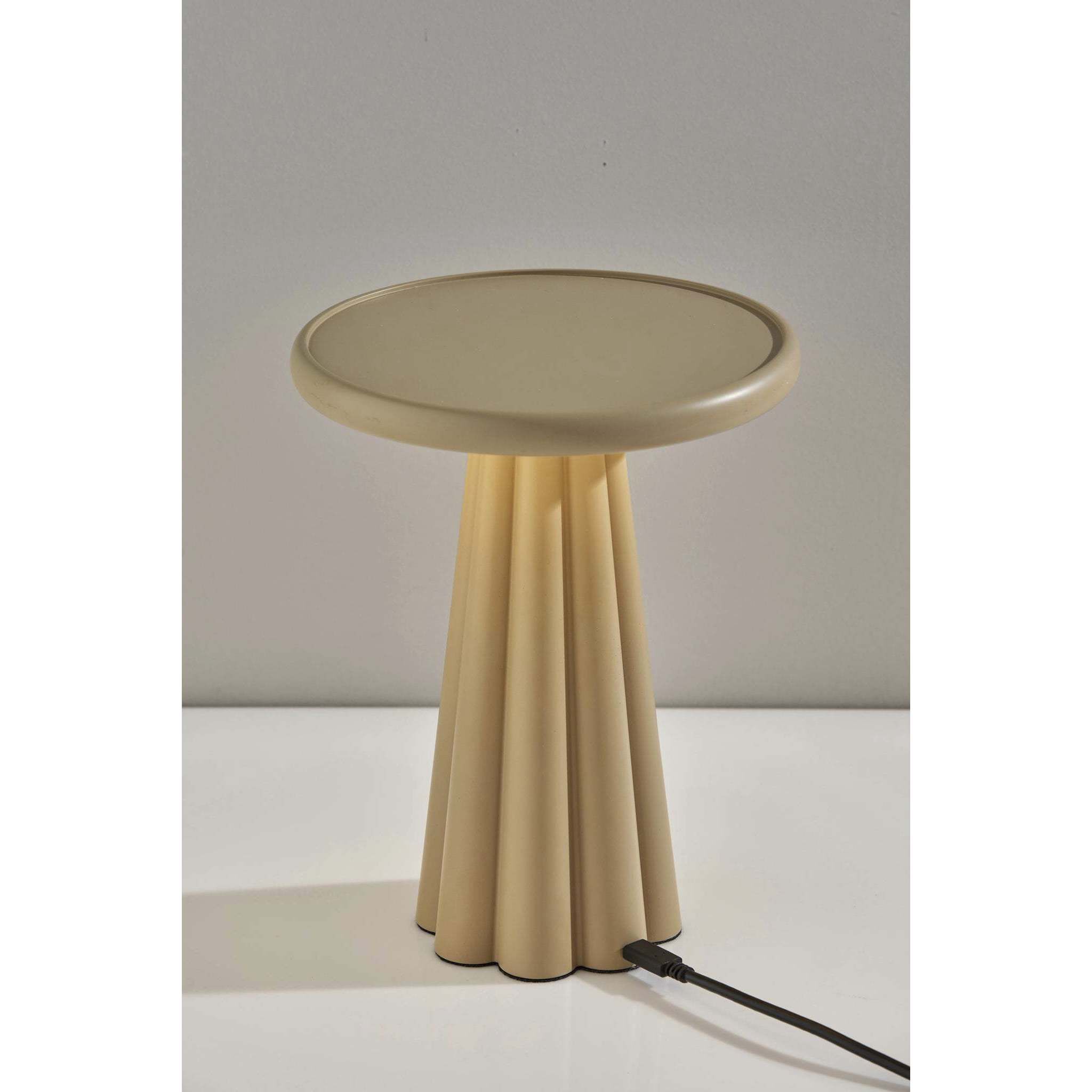 Mattie 10 inch 1.50 watt Beige LED Cordless Table Lamp Portable Light