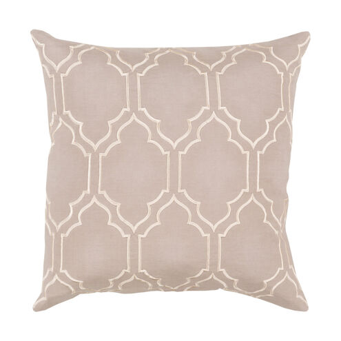 Skyline 18 X 18 inch Taupe and Beige Throw Pillow