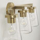 Aaron 3 Light 24.25 inch Aged Brass Vanity Light Wall Light