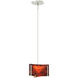 Exos Delta 1 Light 8 inch Sterling Mini Pendant Ceiling Light in Topaz