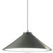 Radiance Collection LED 11.75 inch Pewter Green with Dark Bronze Pendant Ceiling Light