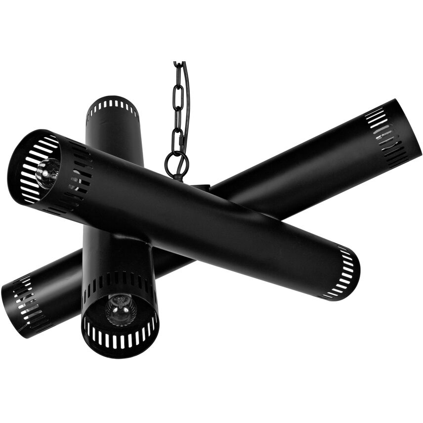 Javelin 6 Light 33 inch Matte Black Chandelier Ceiling Light