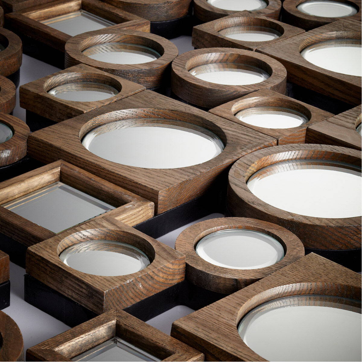 Aldo 55 X 23 inch Walnut Wall Mirror