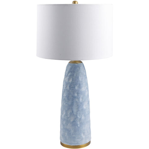 Aqua Bliss 28 inch 100 watt Ice Blue Accent Table Lamp Portable Light