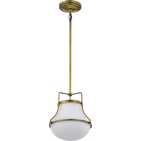 Valdora 1 Light 10.38 inch Natural Brass Pendant Ceiling Light