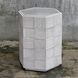 Silo 23 X 18 inch Distressed White and Aged Gray Accent Table
