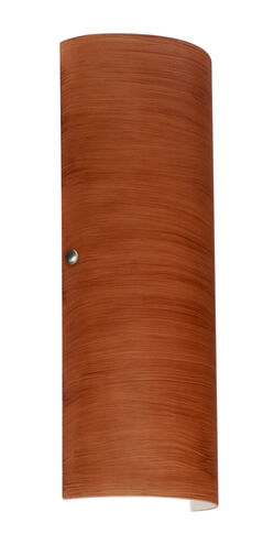 Torre 18 LED 7 inch Satin Nickel ADA Wall Sconce Wall Light in Cherry Glass