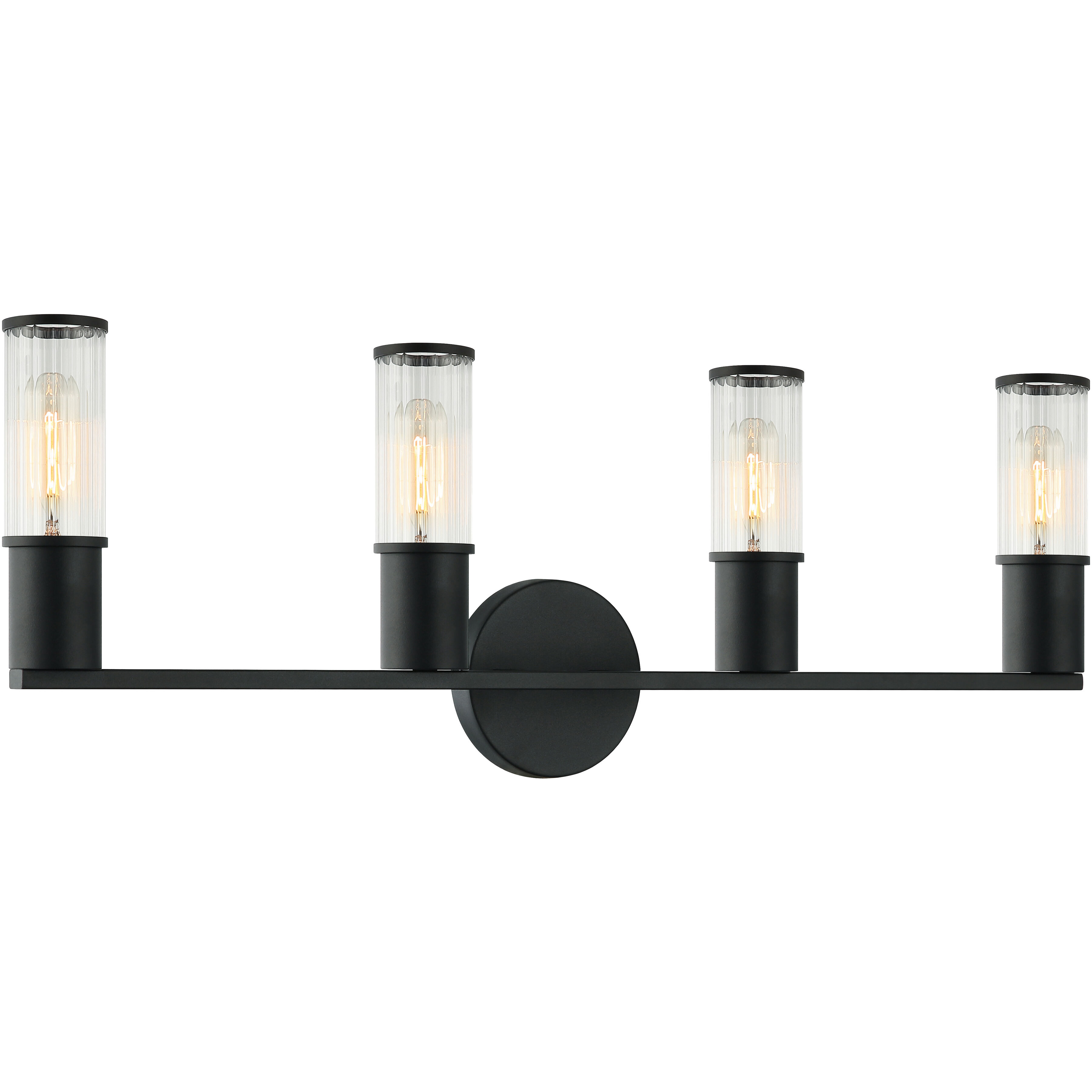 Klarice 4 Light 25.88 inch Matte Black Wall Sconce Wall Light