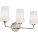 Celino 3 Light 23.25 inch Brushed Nickel Vanity Light Wall Light