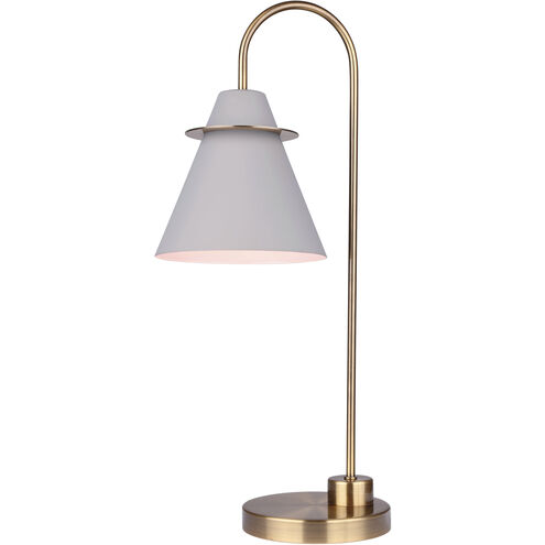 Talia 22 inch 40.00 watt Gold/Matte White Table Lamp Portable Light