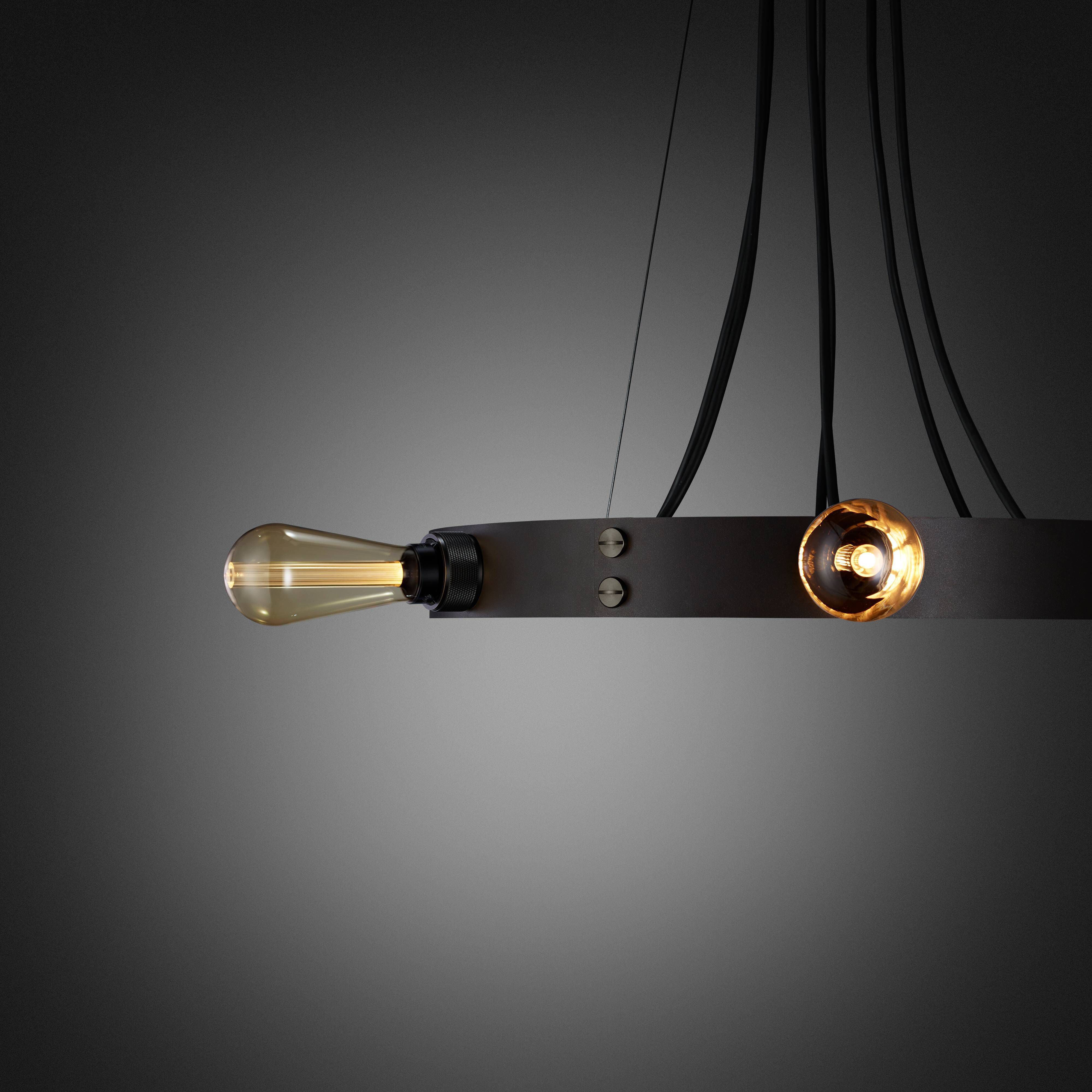 Hero LED 31.5 inch Graphite / Smoked Bronze Chandelier Ceiling Light