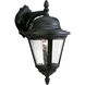 Marcellus 1 Light 16 inch Textured Black Outdoor Wall Lantern, Medium