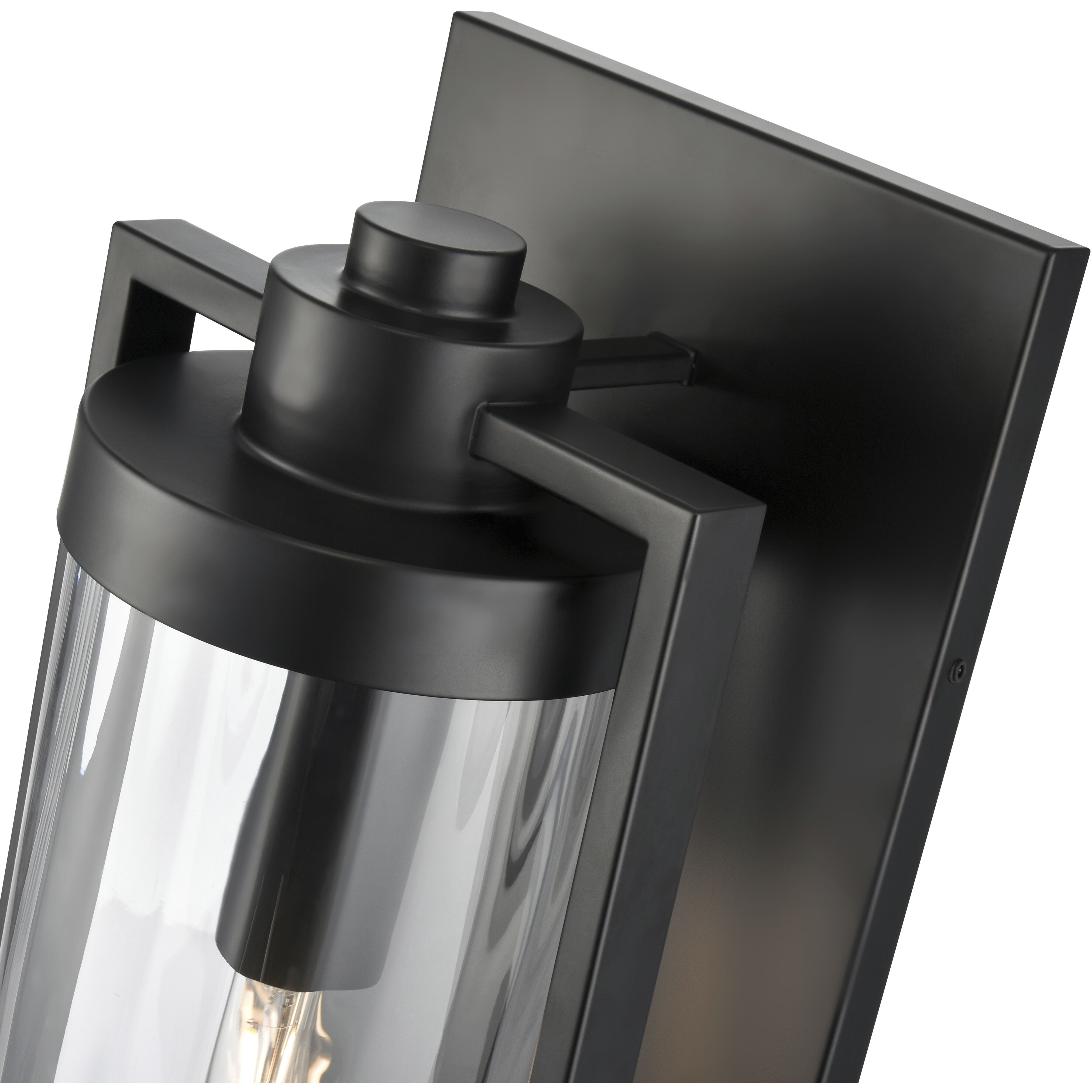 Braselton 1 Light 23.75 inch Powder Coated Black Outdoor Wall Sconce