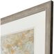 Illuminated Landscape White and Beige and Orange Framed Art