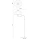 Alora Mood Crosby 68 inch 60 watt Brushed Gold Floor Lamp Portable Light