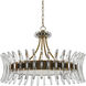 Coquette 8 Light 29.75 inch Antique Brass Chandelier Ceiling Light