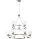 Winsley 9 Light 34 inch Brushed Nickel Chandelier Ceiling Light