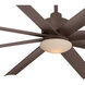 Slipstream 65 inch Oil Rubbed Bronze Outdoor Ceiling Fan