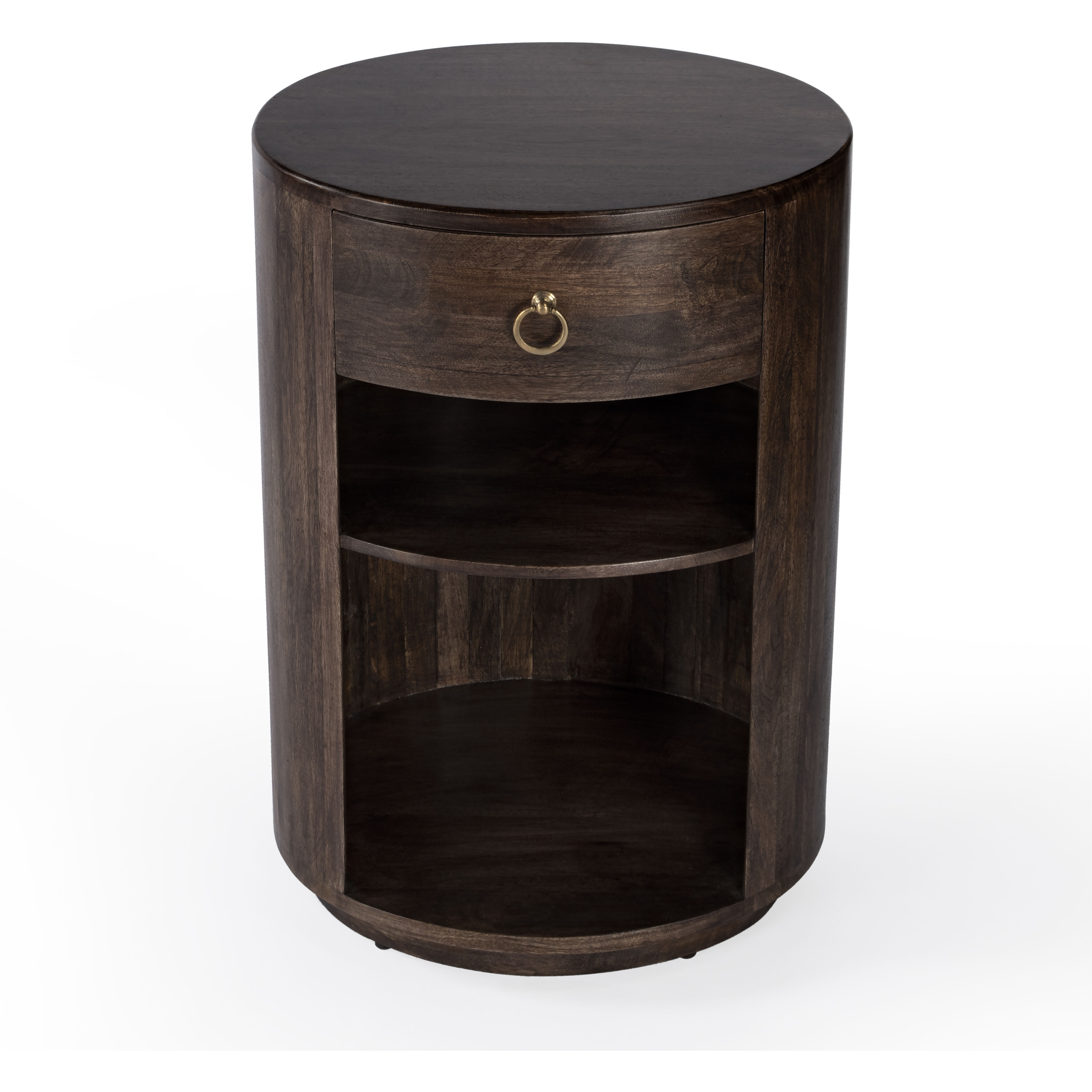 Carnolitta One Drawer End Table in Dark Brown