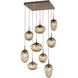 Cosmos LED LED 32 inch Burnished Bronze Chandelier Ceiling Light, Square Multi-Port