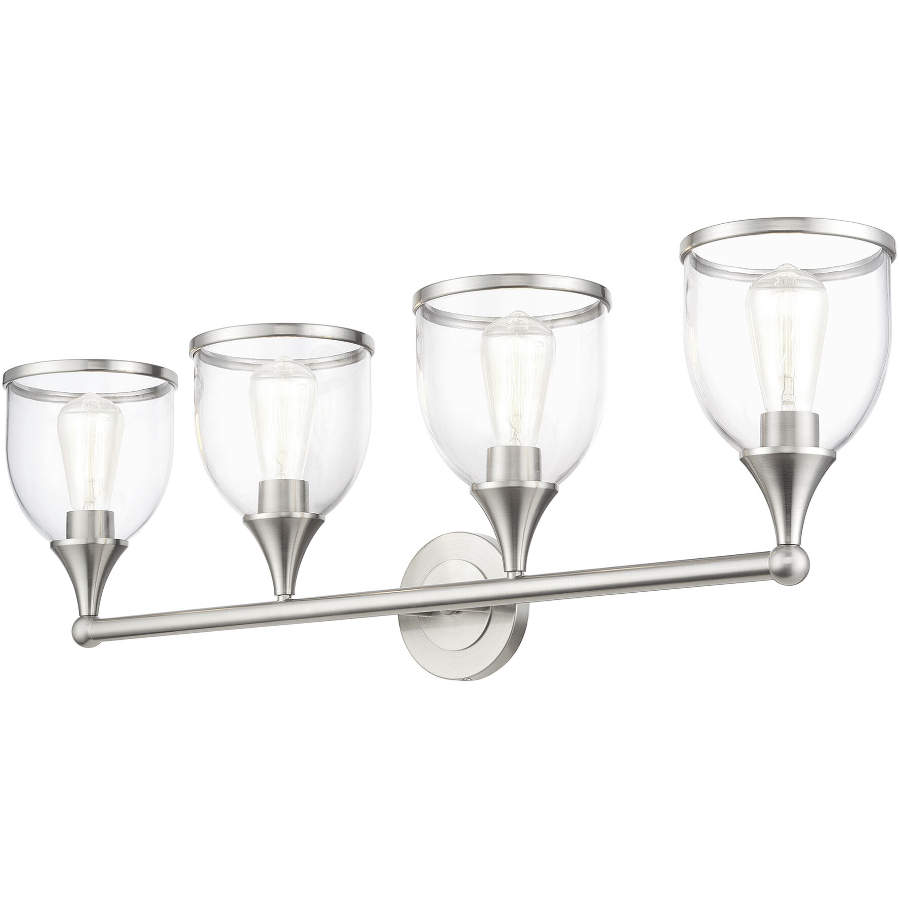 Ashridge 4 Light 35.75 inch Brushed Nickel Vanity Wall Sconce Wall Light