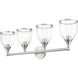 Ashridge 4 Light 35.75 inch Brushed Nickel Vanity Wall Sconce Wall Light