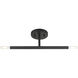 Copenhagen 2 Light 5.13 inch Black Semi-Flush Ceiling Light