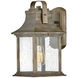 Grant Outdoor Wall Mount Lantern in Burnished Bronze