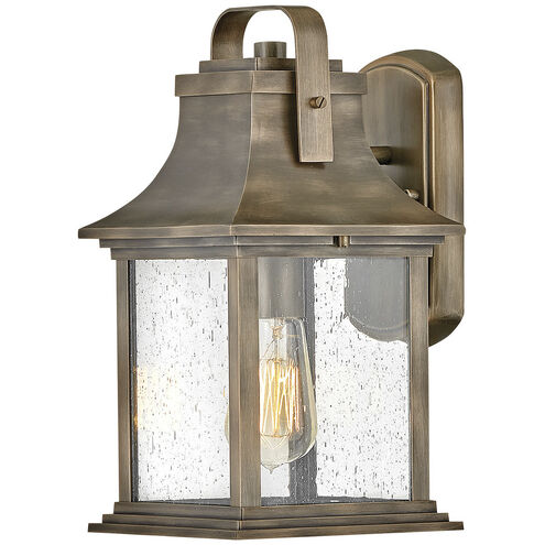 Grant Outdoor Wall Mount Lantern in Burnished Bronze