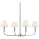 Eadie 4 Light Polished Nickel Chandelier Ceiling Light