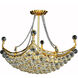 Corona 8 Light 28 inch Gold Dining Chandelier Ceiling Light in Royal Cut