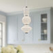 Alora Mood Bijou LED 7.88 inch Matte Black and Opal Matte Glass Pendant Ceiling Light