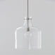Elijah 1 Light 12 inch Brushed Nickel Pendant Ceiling Light