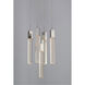 Canada 5 Light 14 inch Chrome Chandelier Ceiling Light