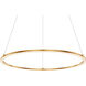 Circa 1 Light 23.6 inch Gold Pendant Ceiling Light
