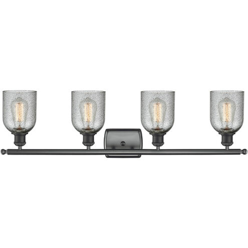 Ballston Caledonia LED 36 inch Matte Black Bath Vanity Light Wall Light in Charcoal Glass, Ballston