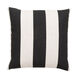 Simple Stripe 18 X 18 inch Black and Khaki Throw Pillow 