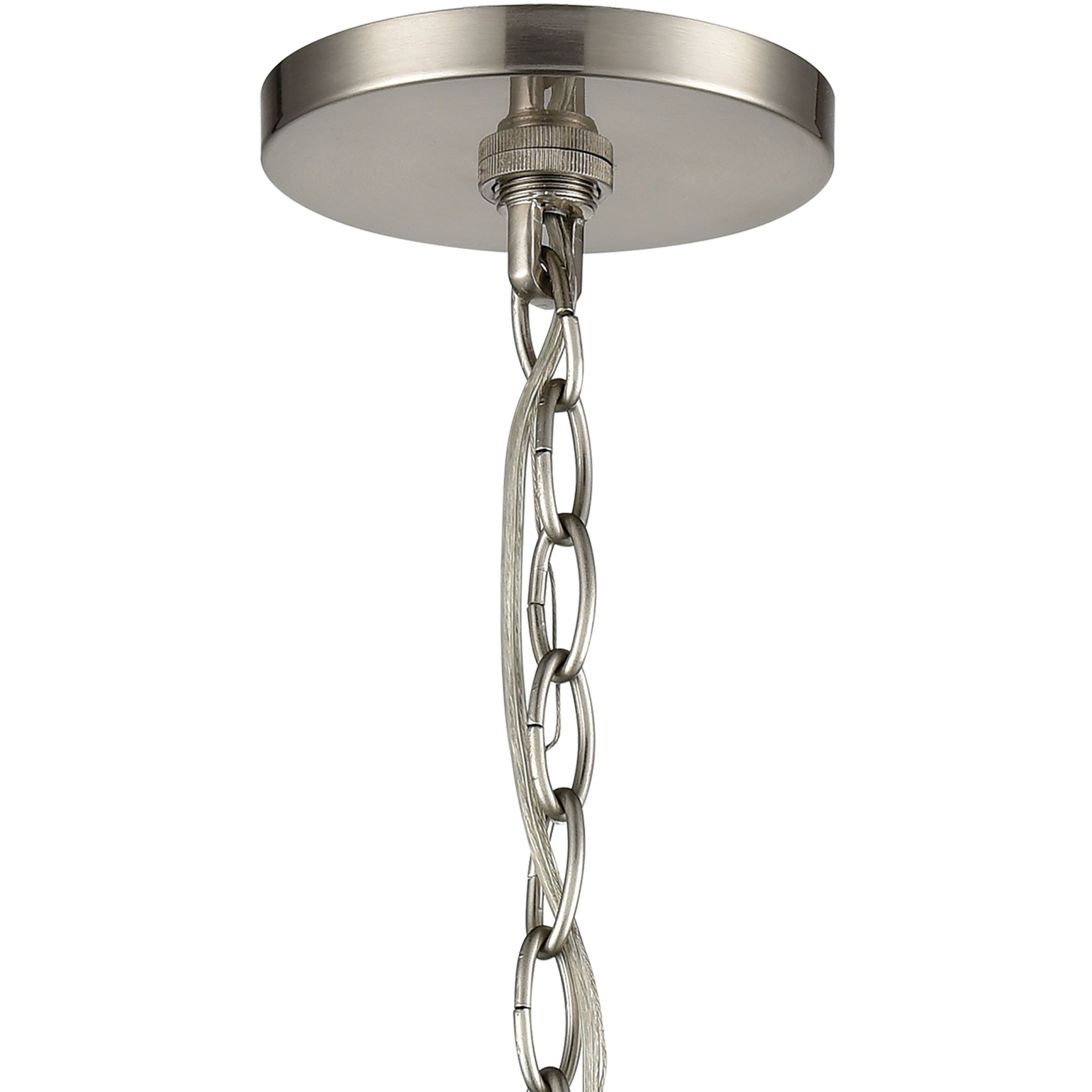 Ellipsa 1 Light 7 inch Satin Nickel Mini Pendant Ceiling Light