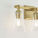 Sean Lavin Monterro 3 Light 21.75 inch Burnished Brass Vanity Light Wall Light