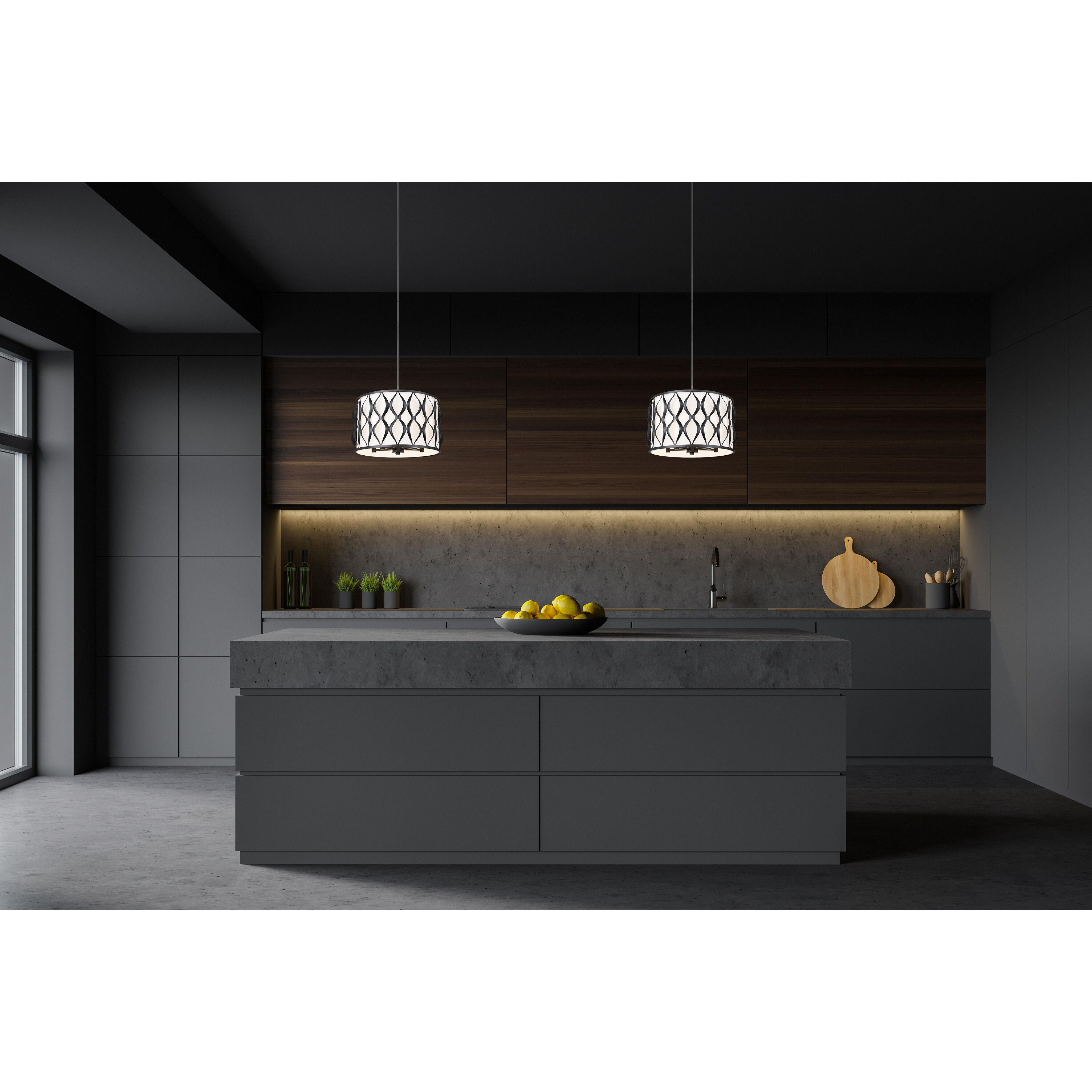 Harden 5 Light 18.25 inch Matte Black Pendant Ceiling Light