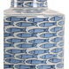 Wildwood 27 inch 100 watt Blue/White Glaze Table Lamp Portable Light