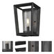 Colchester 1 Light 6.25 inch Weathered Zinc Sconce Wall Light