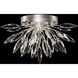 Lily Buds 3 Light 18.5 inch Silver Flush Mount Ceiling Light