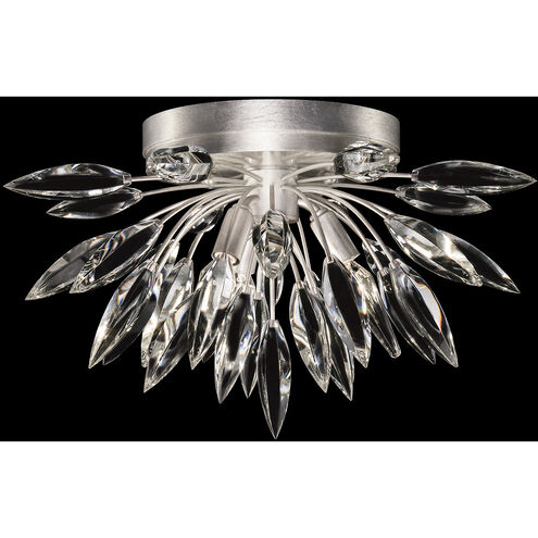 Lily Buds 3 Light 18.5 inch Silver Flush Mount Ceiling Light
