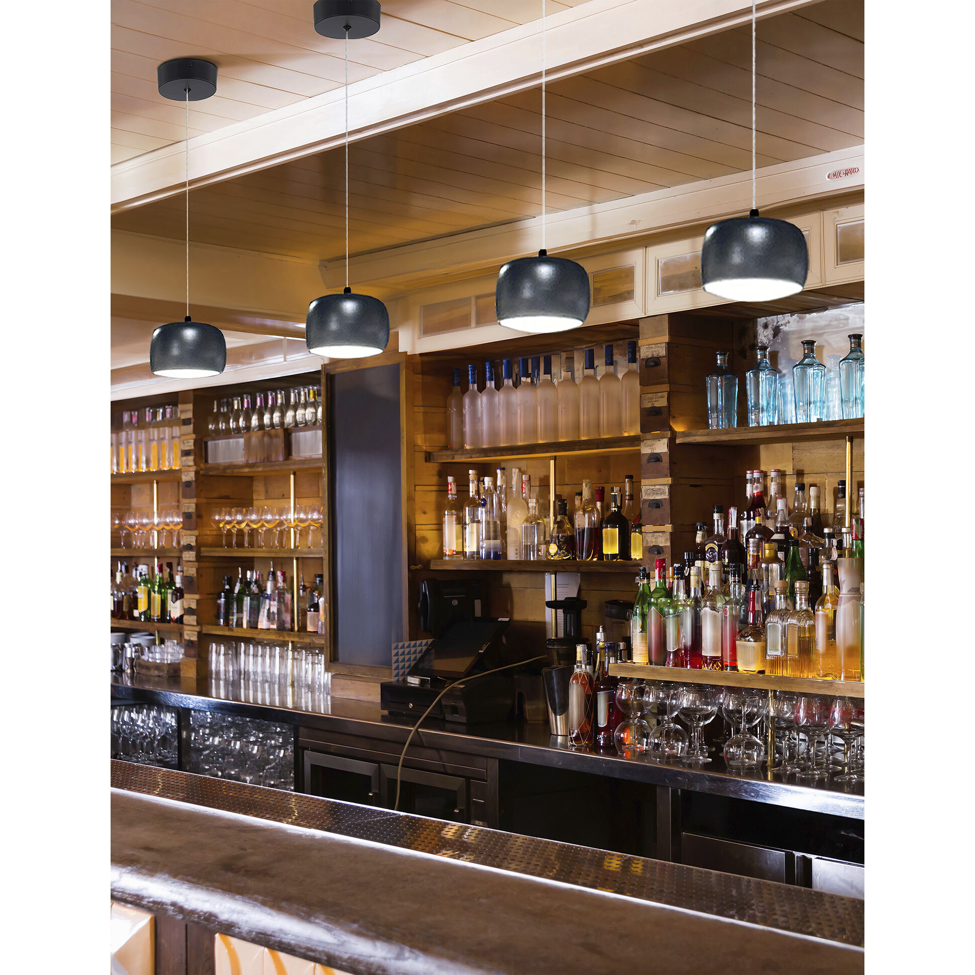 Frascati 1 Light 4.5 inch Matte Black Pendant Ceiling Light