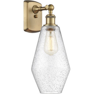 Ballston Cindyrella LED 7 inch Brushed Brass Sconce Wall Light in Seedy Glass