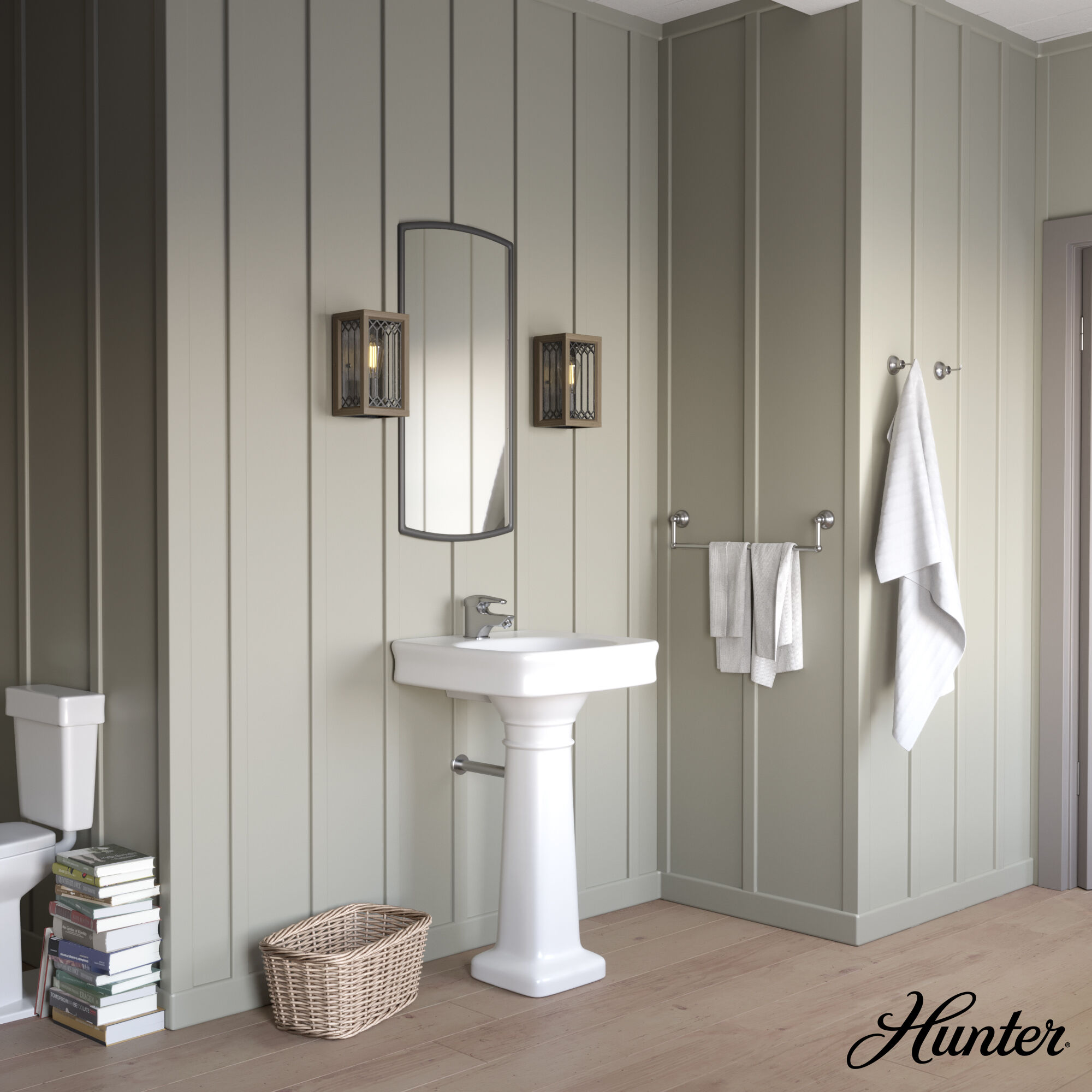 Chevron 1 Light 6 inch Rustic Iron and French Oak Wall Sconce Wall Light