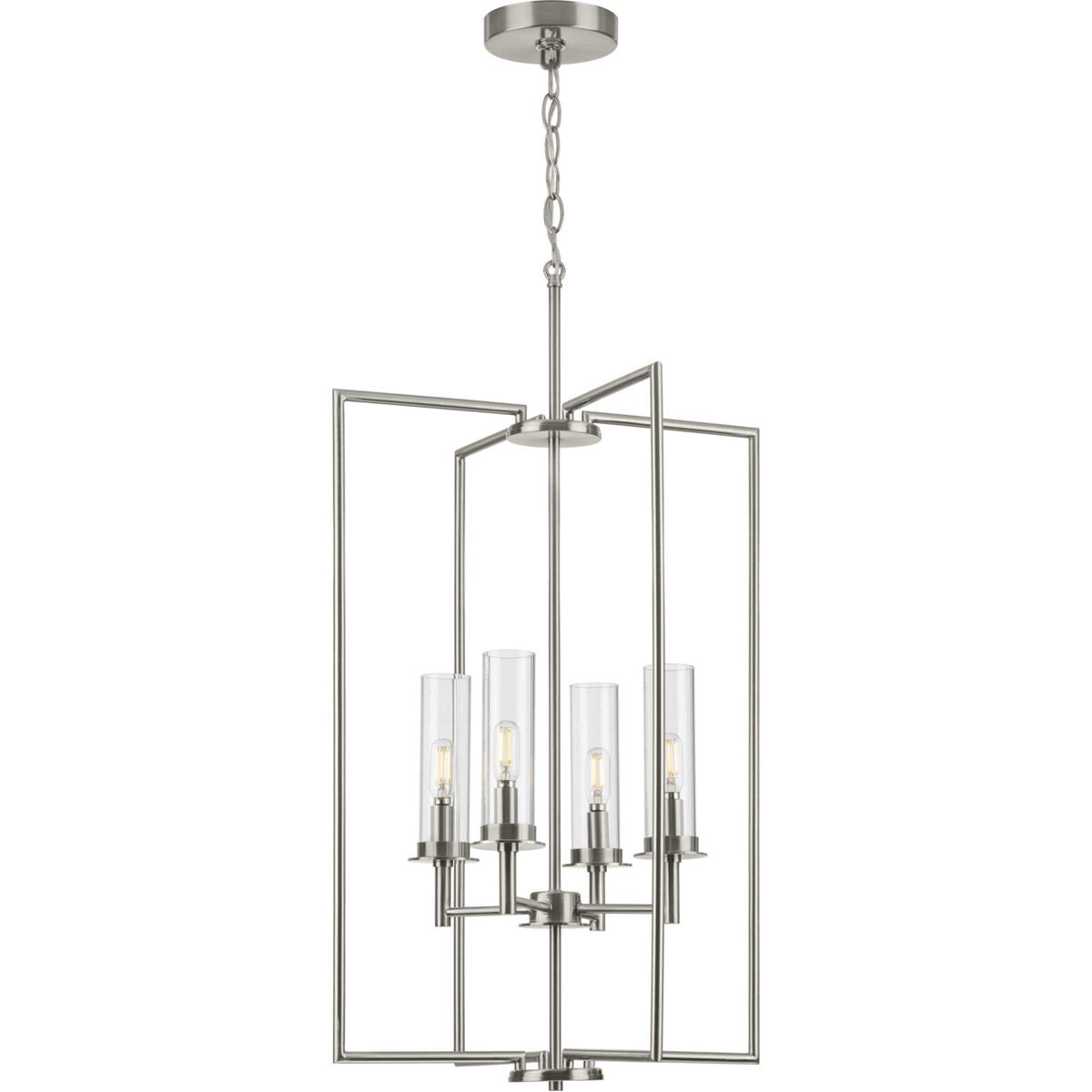 Progress P500315 009 Kellwyn 4 Light 18 inch Brushed Nickel Foyer