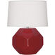 Franklin 16.38 inch 60.00 watt Ruby Red Accent Lamp Portable Light